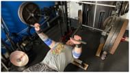 Lever Arm Chest Press (Image via Instagram @maxim_lemire)